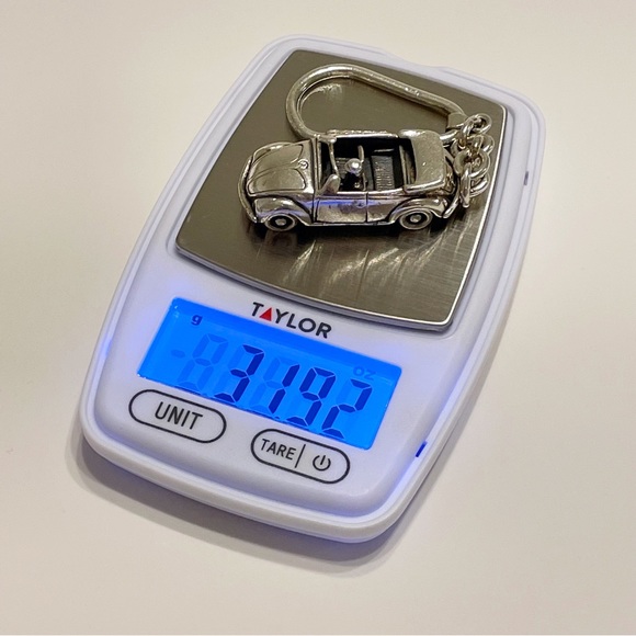 RARE solid 925 sterling silver VW convertible car keychain - Picture 3 of 12